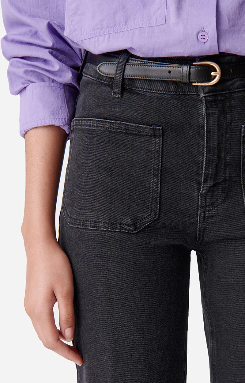 Vanessa bruno Pantalon Dompay Flare Noir