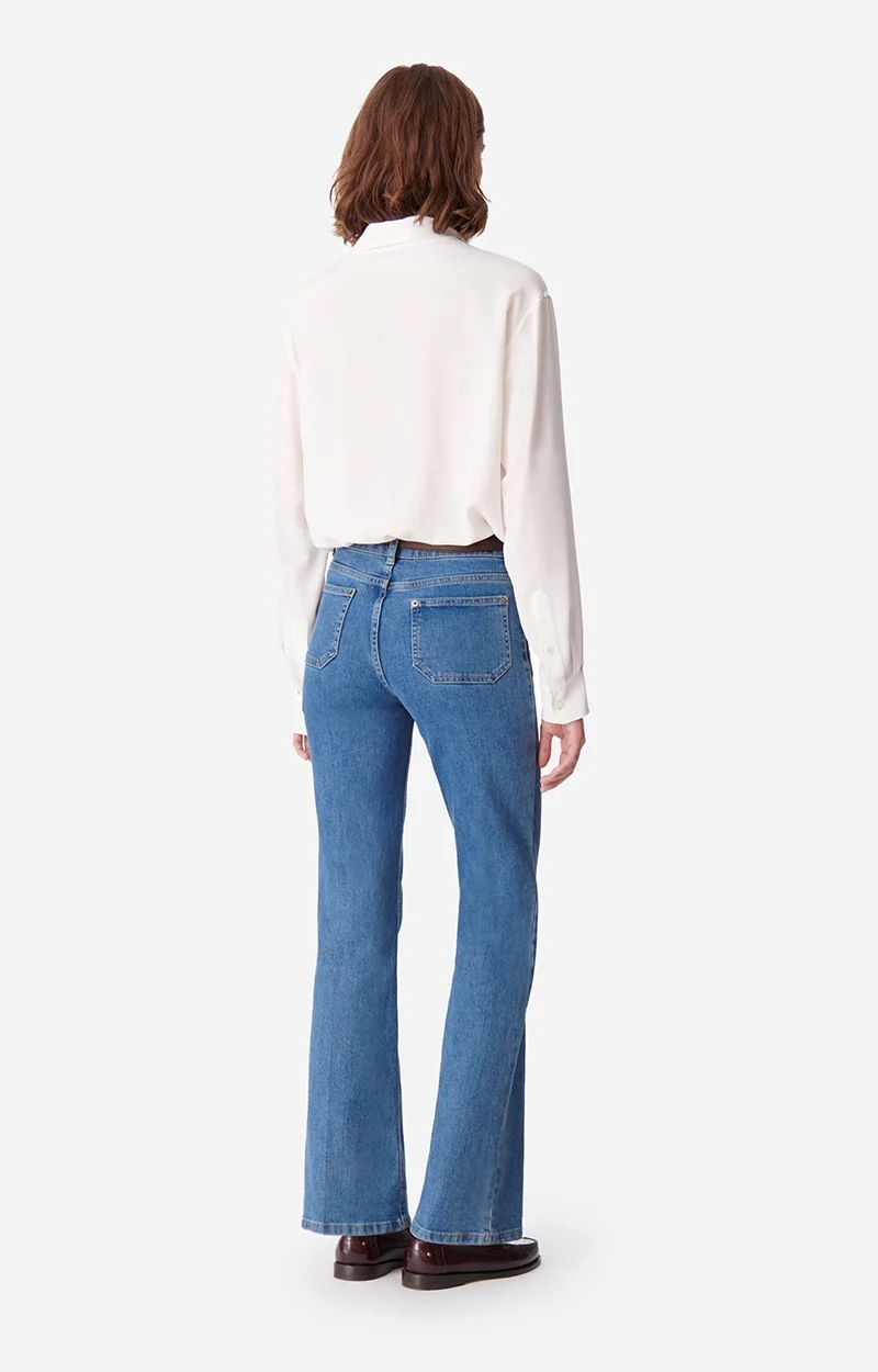 Vanessa bruno Jean Flare Dompay Indigo Clair