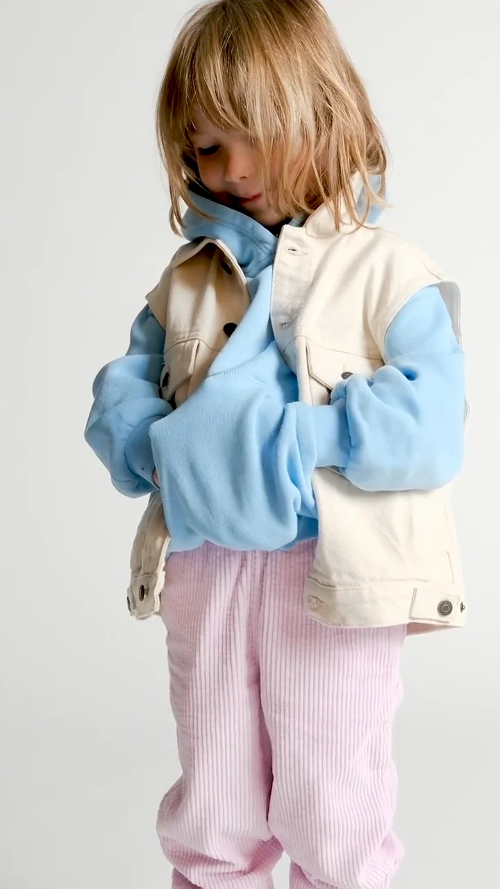 American vintage Enfant Pantalon Padow en velours Dragee Vintage