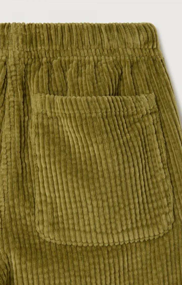 American vintage Enfant Pantalon Padow en velours Herbes de Provence