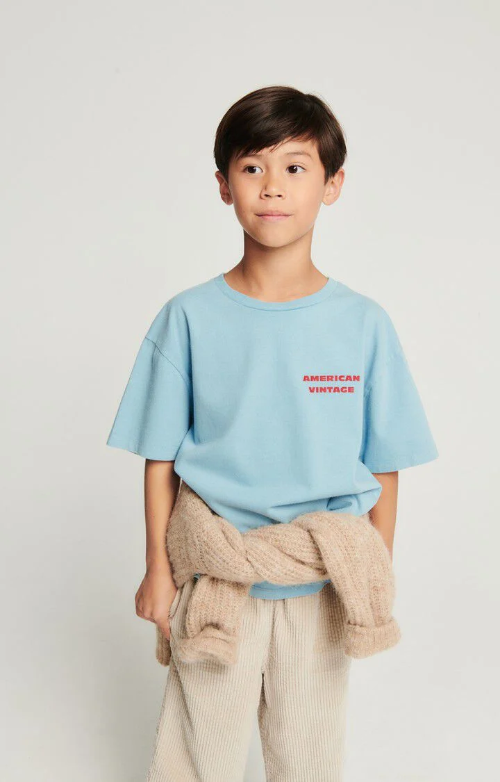 American vintage Enfant Pantalon Padow en velours Ecru