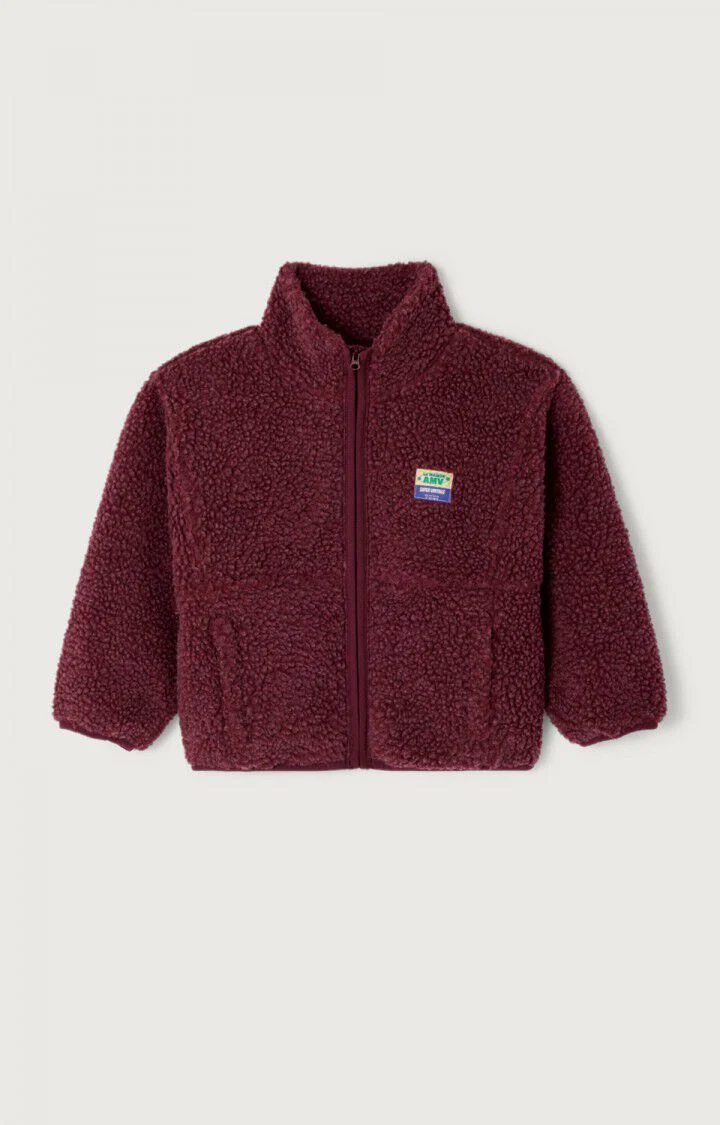American vintage Enfant Veste Hoktown Bordeaux Chine