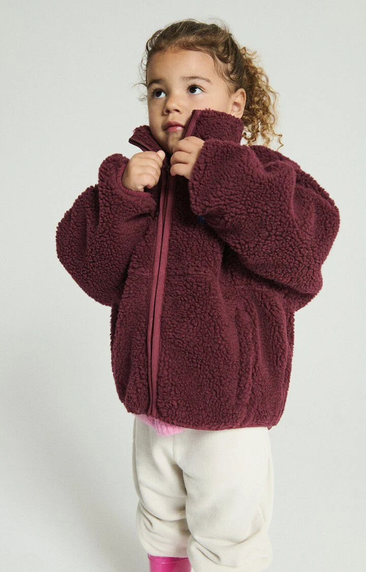 American vintage Enfant Veste Hoktown Bordeaux Chine