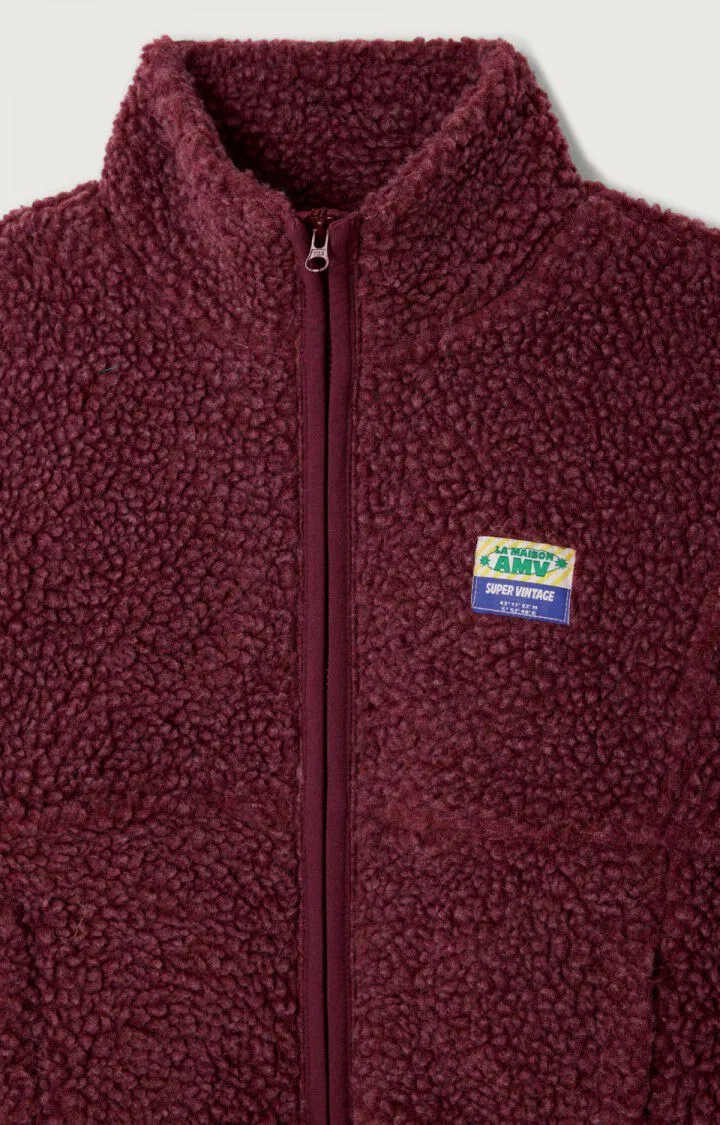 American vintage Enfant Veste Hoktown Bordeaux Chine