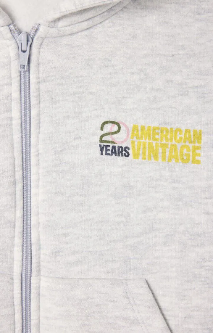 American vintage Enfant Sweatshirt Baptown Gris Chine