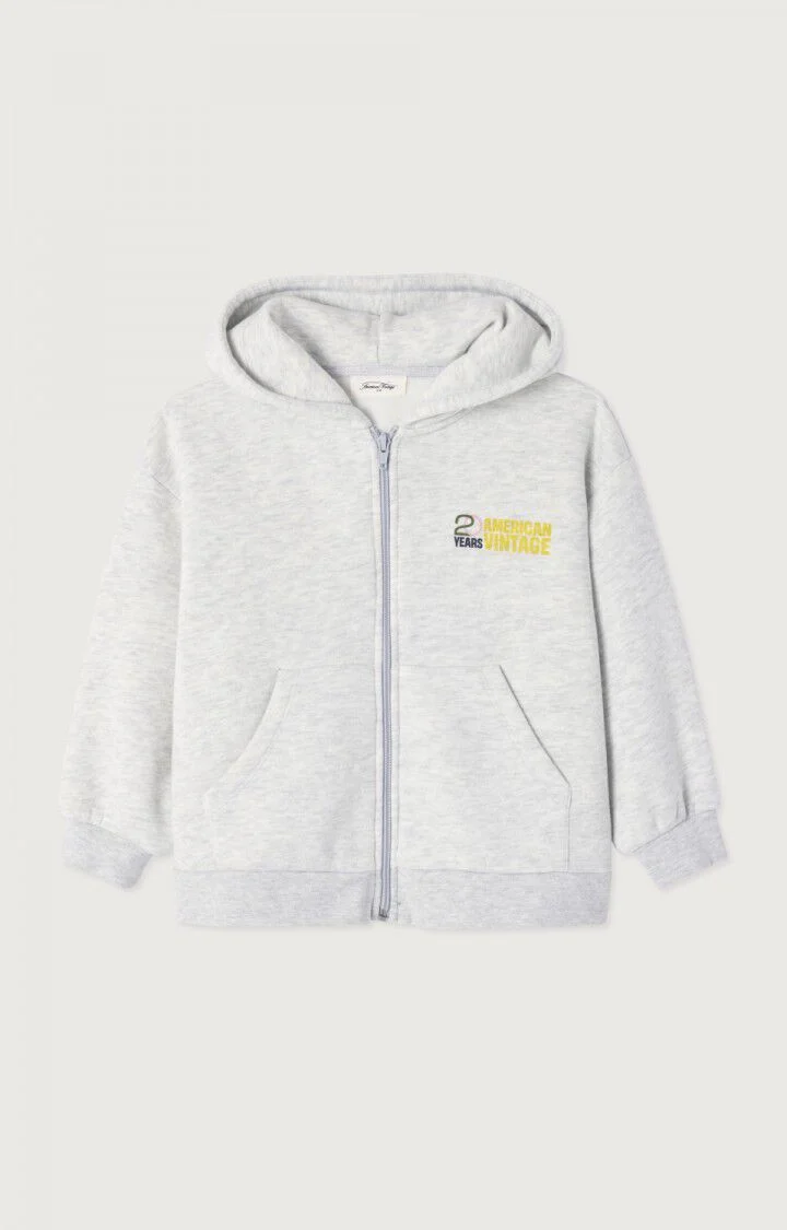 American vintage Enfant Sweatshirt Baptown Gris Chine