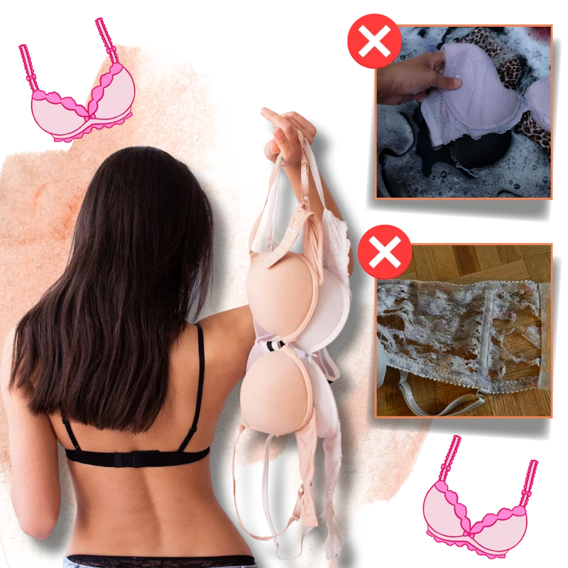 Sacs de lavage pour soutiens-gorge à fermeture sécurisée