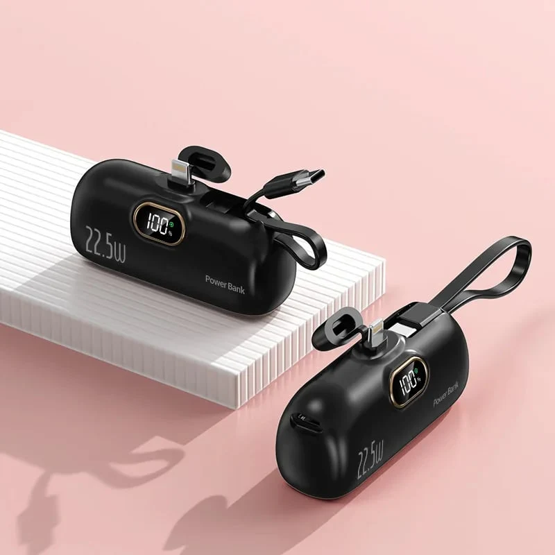 Powerbank 5000 mAh | Kompakte Mini Powerbank mit 22,5W Schnellladen