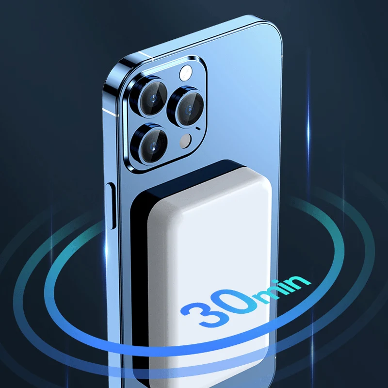 Magnet Powerbank | Tragbare MagSafe Powerbank mit kabellosem Schnellladen