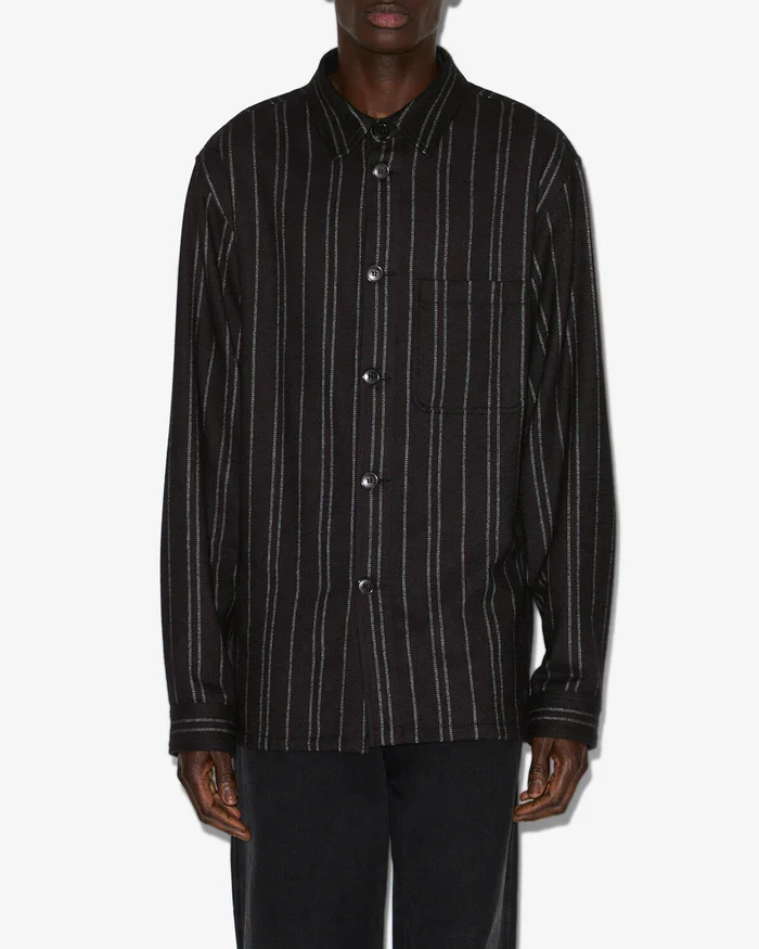 Isabel Marant Chemise Irudy en Flanelle Black