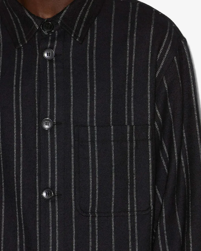 Isabel Marant Chemise Irudy en Flanelle Black