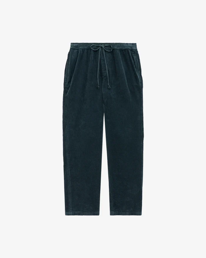 Isabel Marant Pantalon Nirlen en Velours Storm Blue