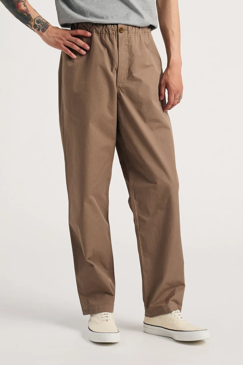 Norse Projects Pantalon Ezra Regular Mineral Dyed Fine Twill Walnut
