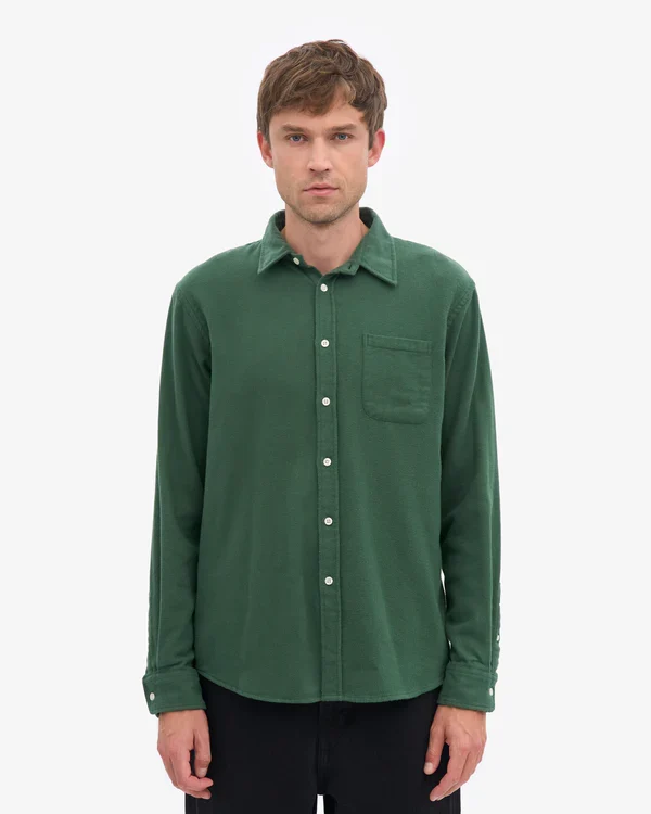 Colorful Standard Chemise Flannel Organic Emerald green