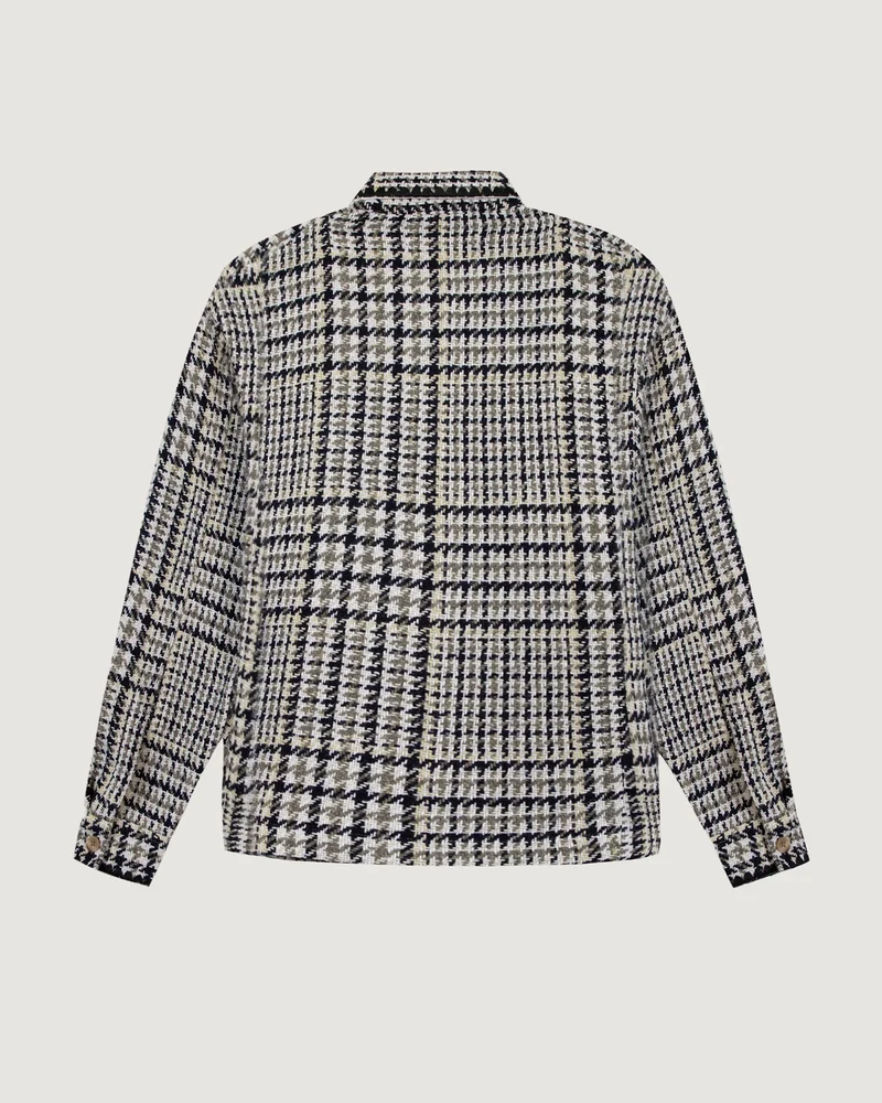 Maison Labiche Surchemise Minjoz en Laine Houndstooth