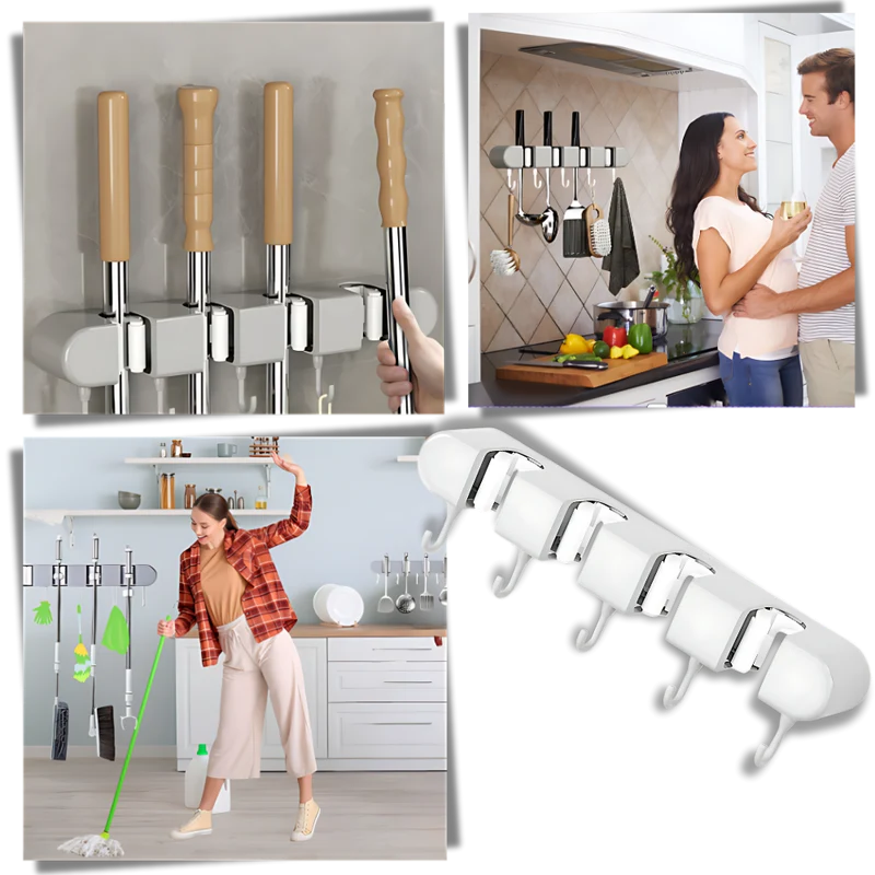 Porte-balai multifonctionnel