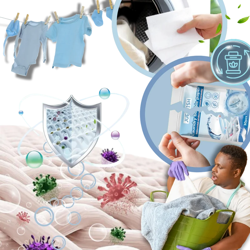 Bandes de lessive écologiques à dissolution rapide