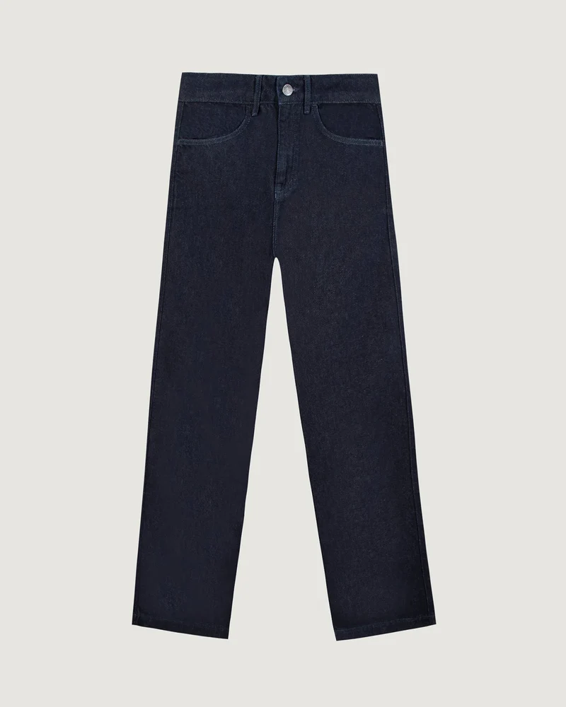Maison Labiche Pantalon Bua en Denim Raw blue