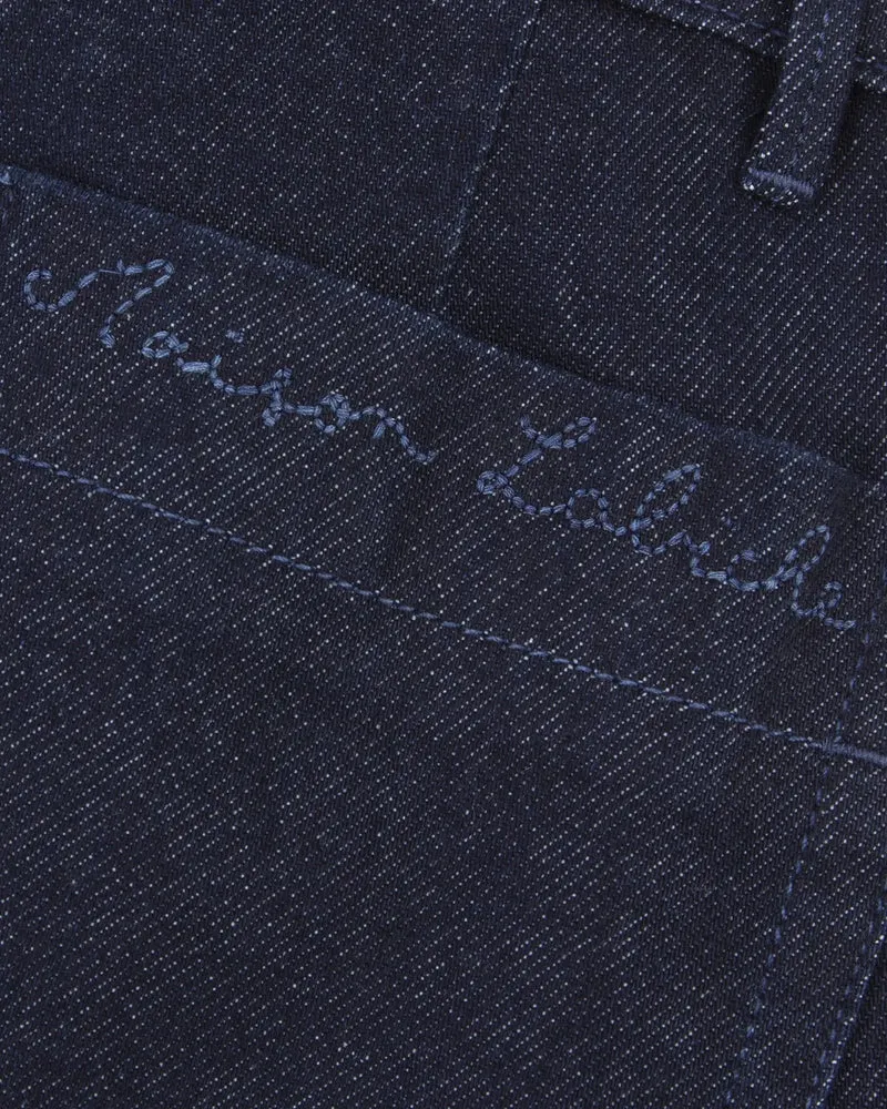 Maison Labiche Pantalon Bua en Denim Raw blue