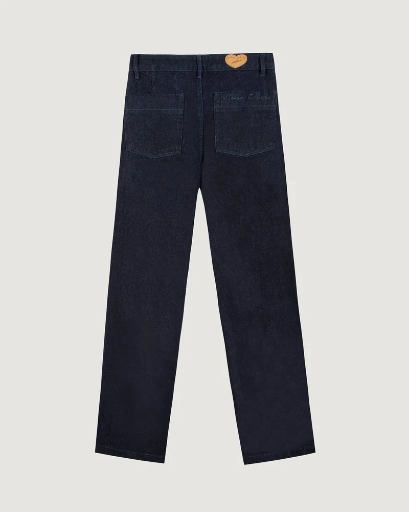 Maison Labiche Pantalon Bua en Denim Raw blue