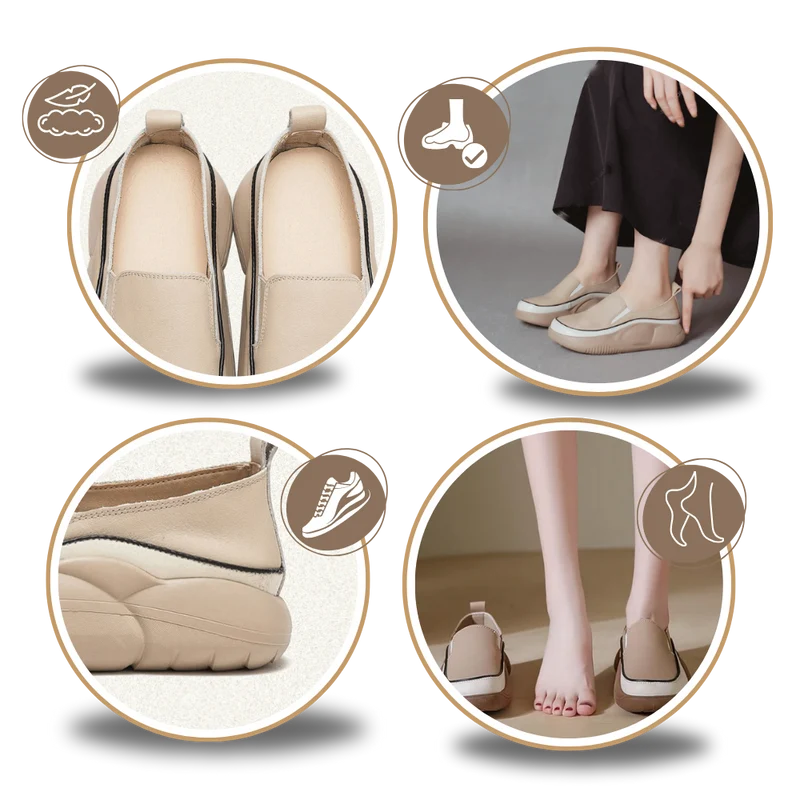 Mocassins souples à plateforme légère
