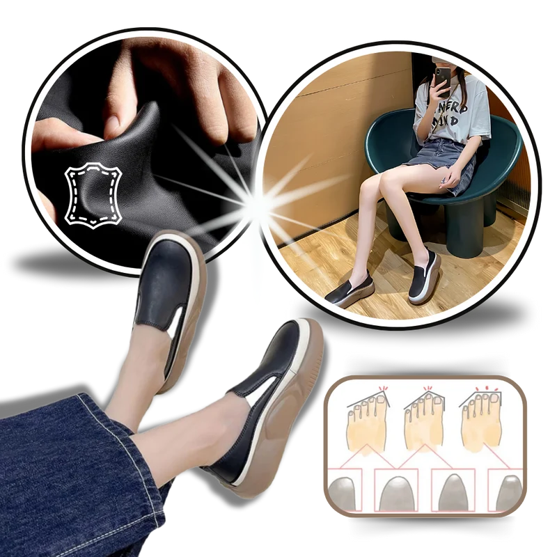 Mocassins souples à plateforme légère