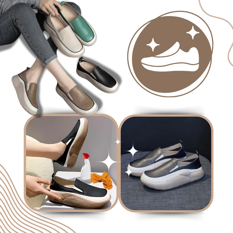 Mocassins souples à plateforme légère