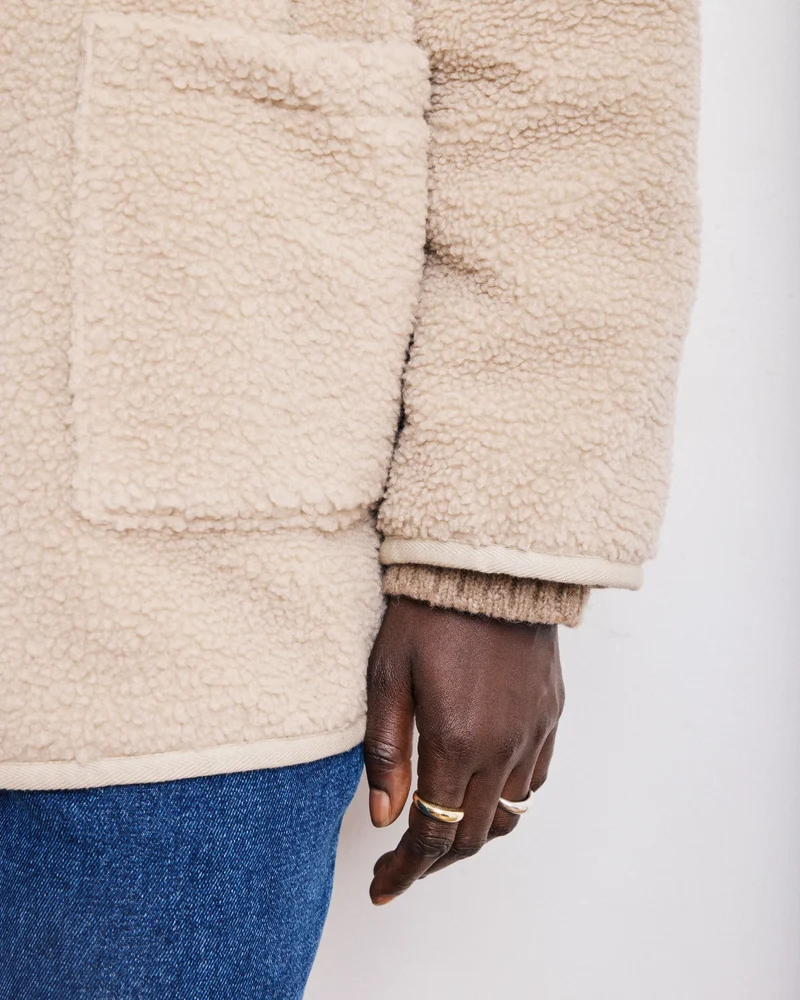 Hartford Manteau Visalia en Sherpa Sable
