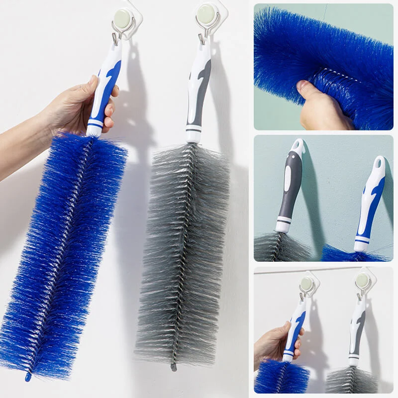 Flexible Mikrofaser Staubbürste | Biegsamer Staubwedel für Möbel, Ventilatoren & Schmale Zwischenräume | Waschbar
