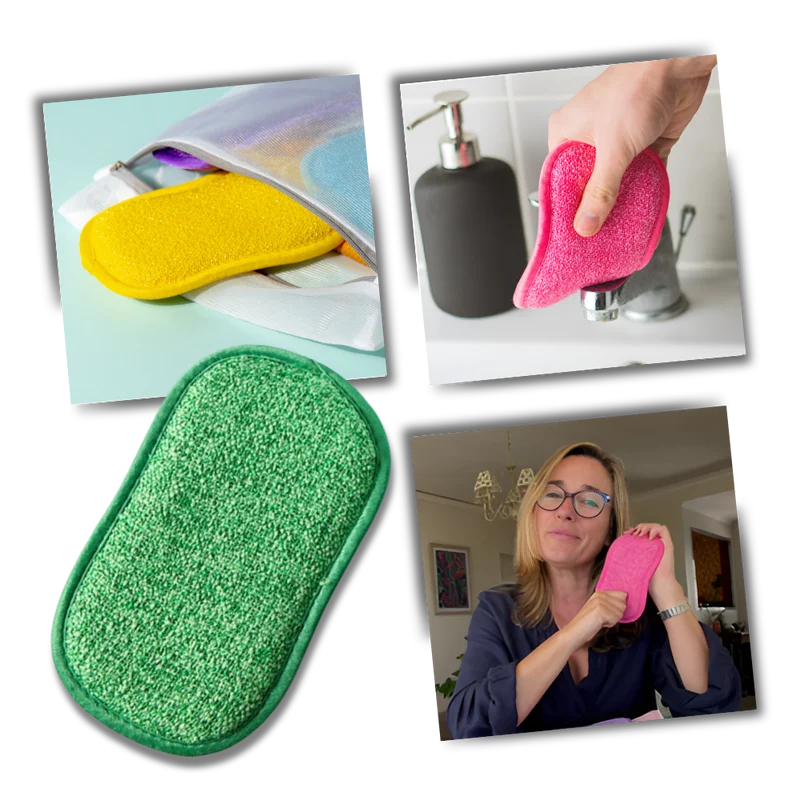 Éponge à vaisselle durable et réutilisable