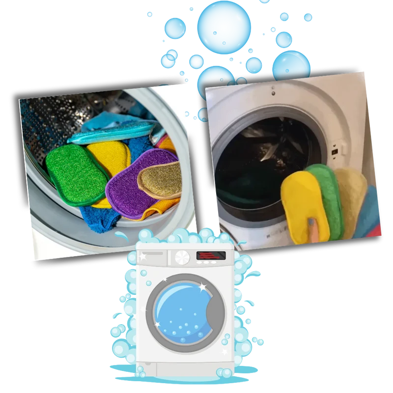 Éponge à vaisselle durable et réutilisable