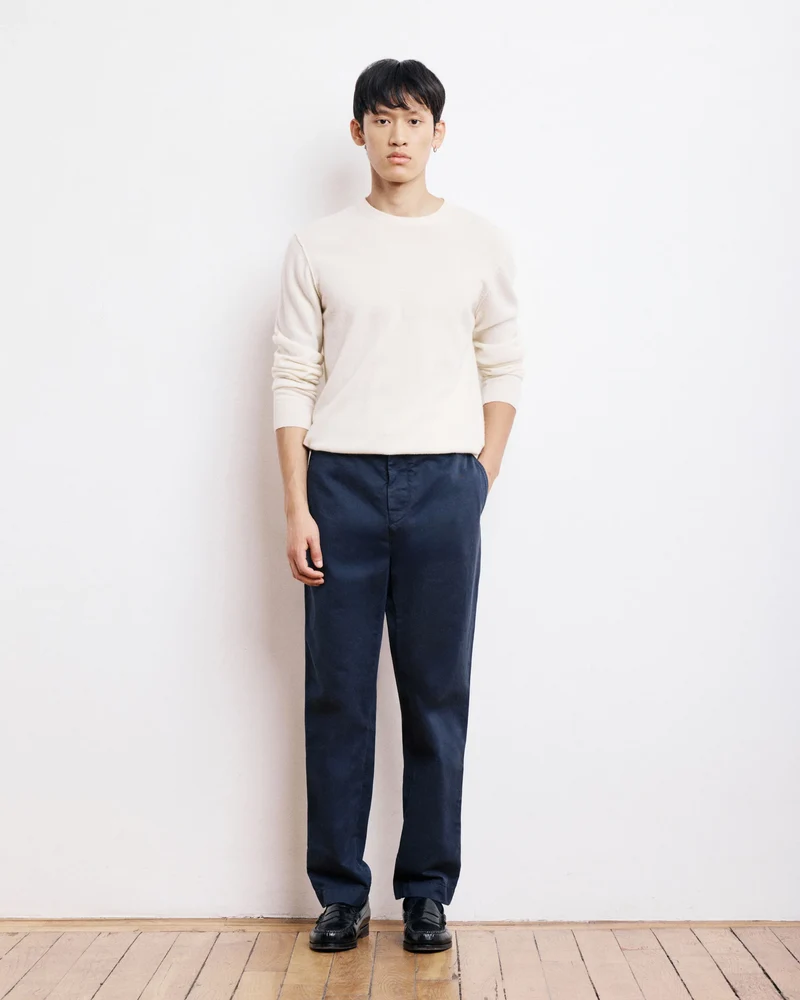 Hartford Pantalon Tex Chino Bleu Marine