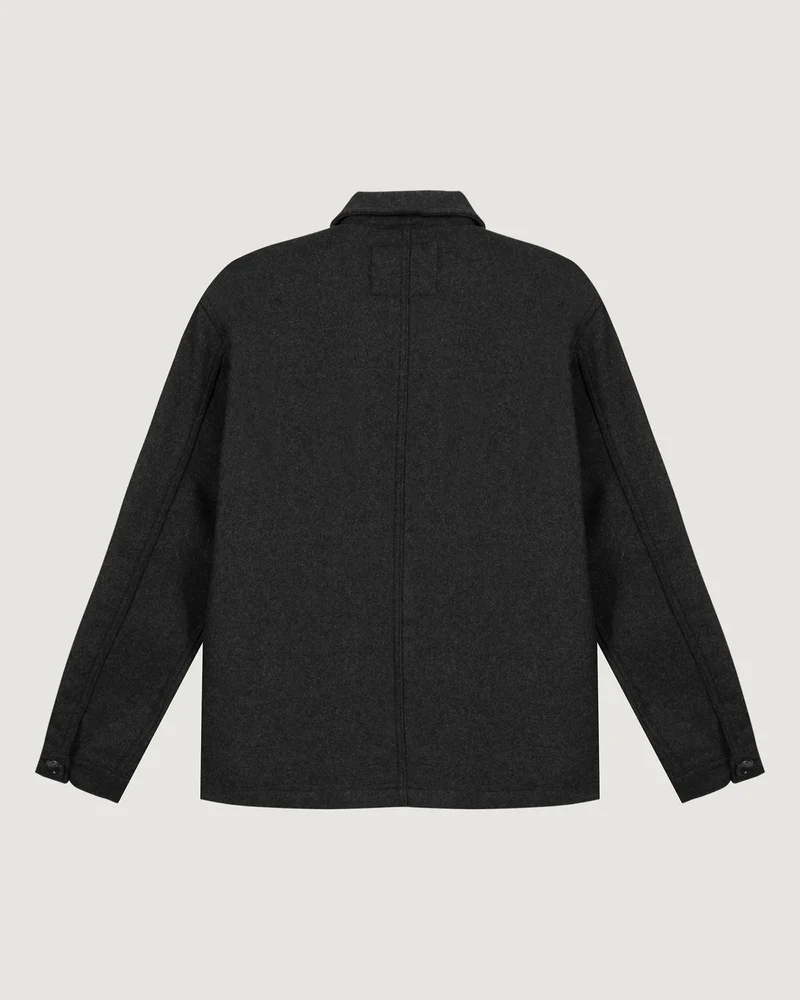 Maison Labiche Veste Sebasto en Laine Dark Heather Grey