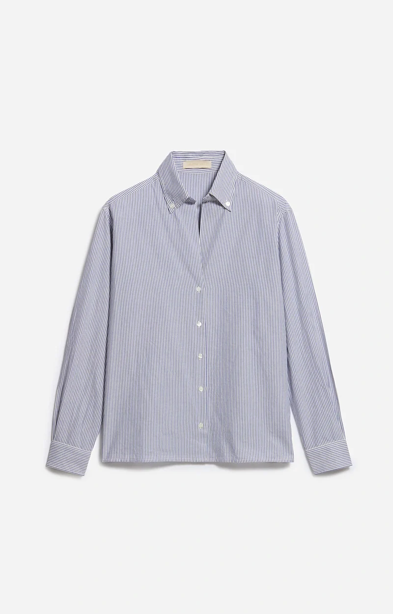 Vanessa bruno Chemise Druyat en coton Blanc Bleu