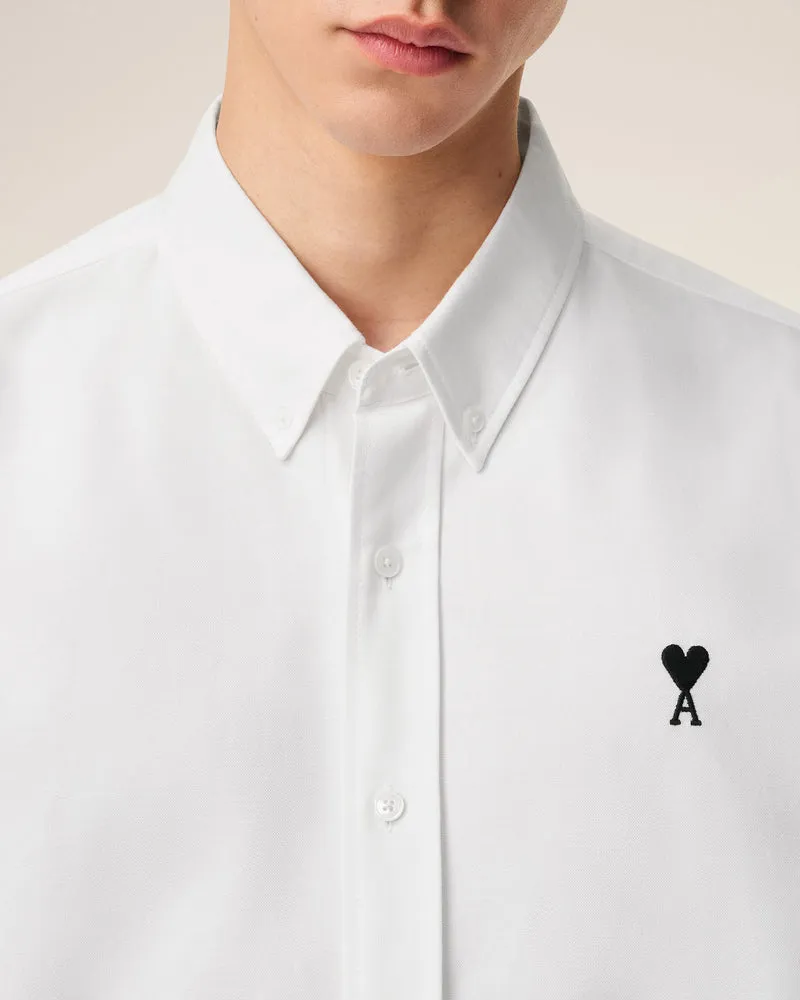 AMI Chemise Ami de Coeur Noir Oxford Blanc Naturel