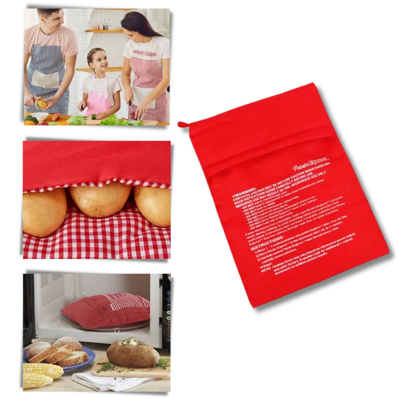 Sac de cuisson à pommes de terre pour micro-ondes