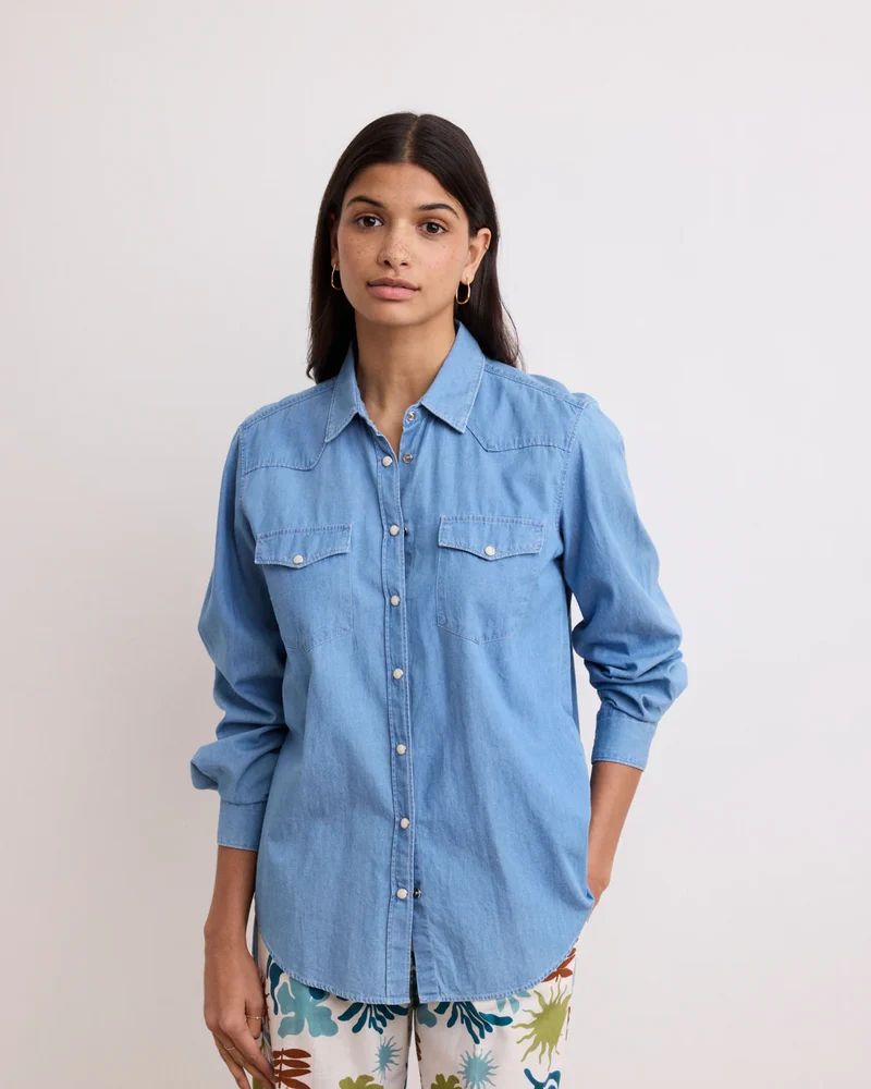 Hartford Chemise California Light Blue