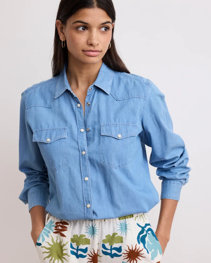 Hartford Chemise California Light Blue