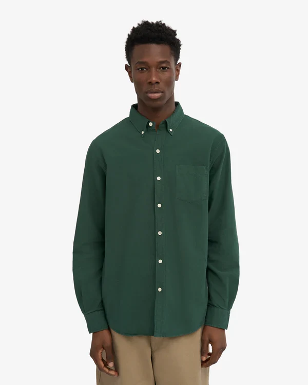 Colorful Standard Chemise Oxford Organic Emerald Green