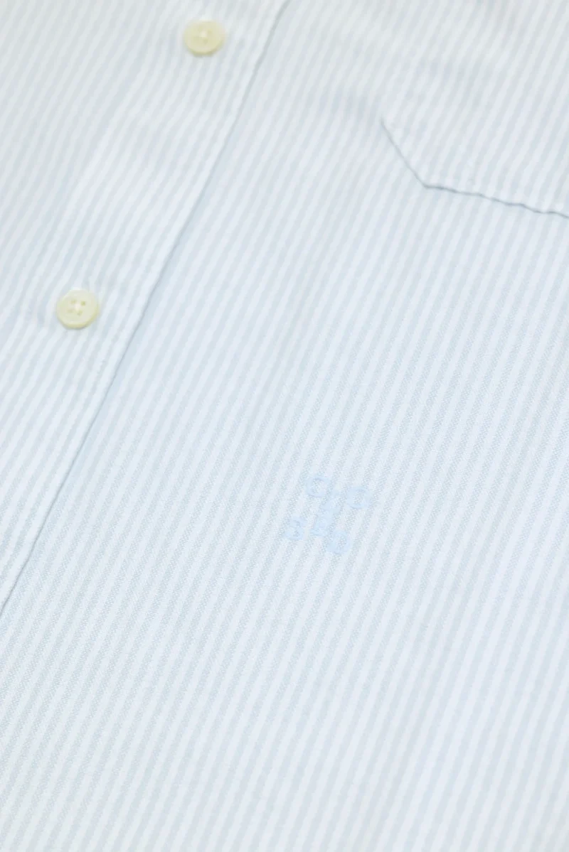Closed Chemise Oxford à Rayures Light Sky Blue