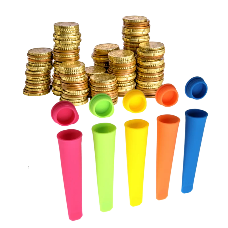 Pack de 5 moules en silicone pour sucettes glacées