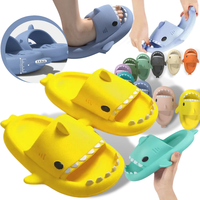 Chaussons de plage en forme de requin