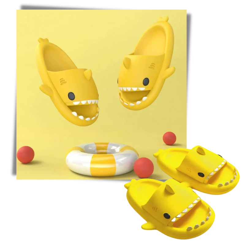 Chaussons de plage en forme de requin