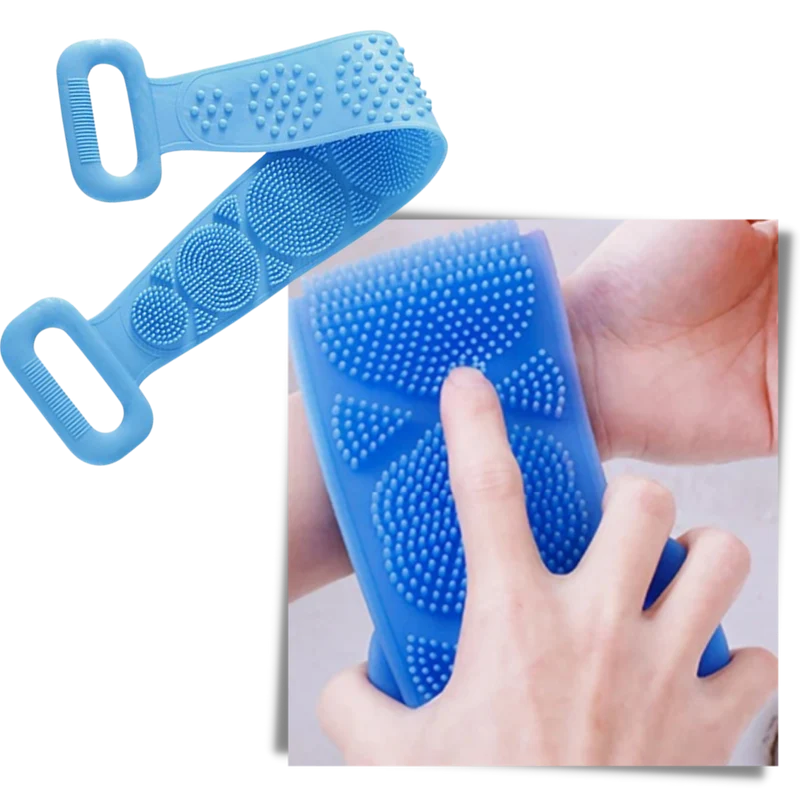 Exfoliant en silicone extensible pour le corps