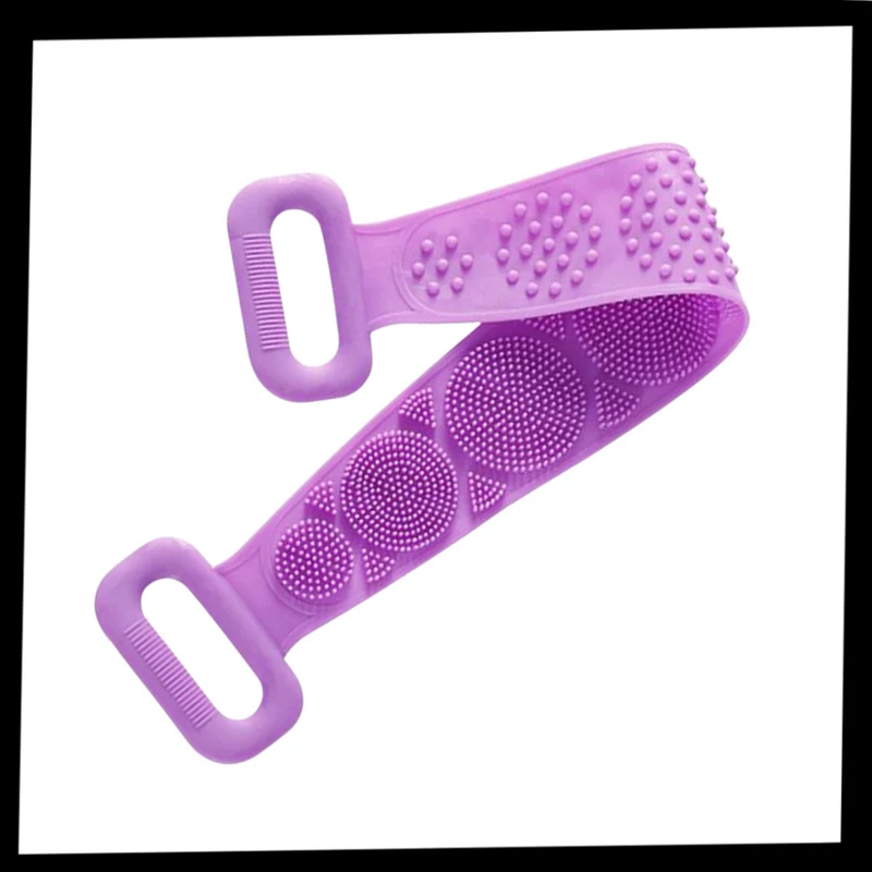 Exfoliant en silicone extensible pour le corps