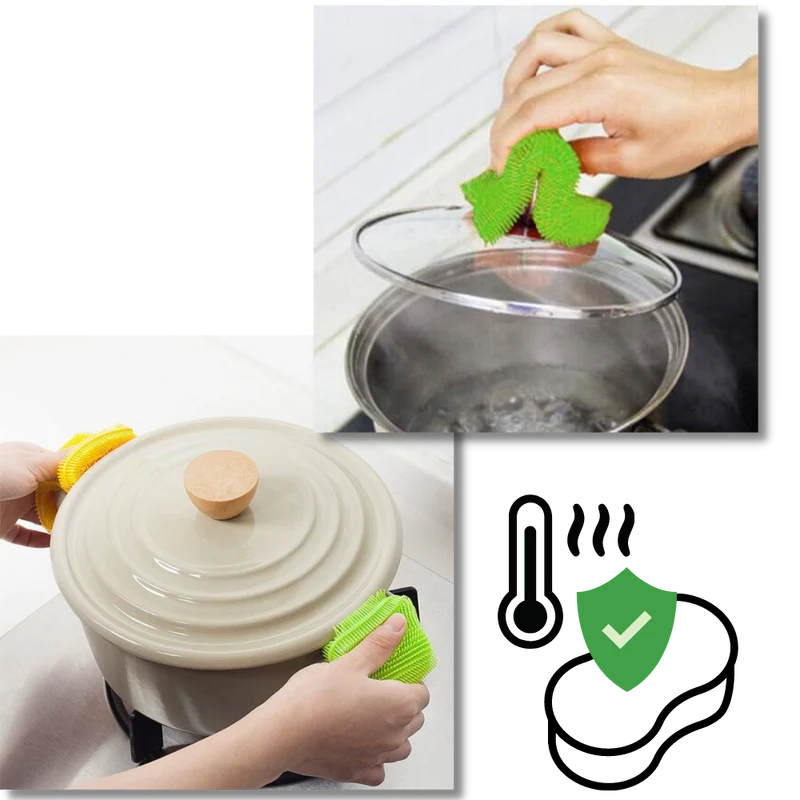 Éponge de cuisine en silicone