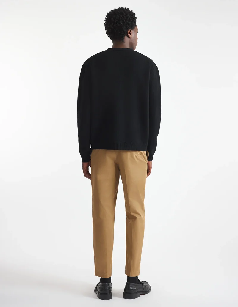 Maison Kitsuné Pantalon Straight Chino Beige