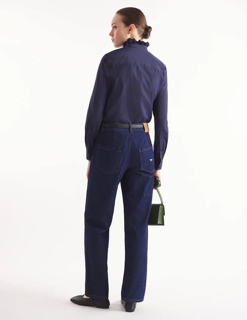 Maison Kitsuné Chemise Craft Embroidery Navy
