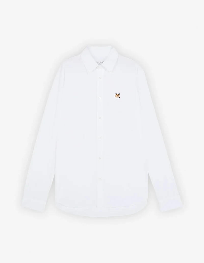 Maison Kitsuné Chemise Oxford Mini Fox Head White