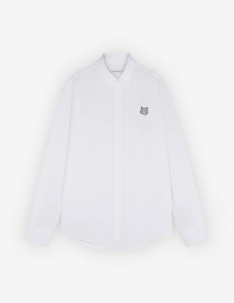 Maison Kitsuné Chemise Popeline Bold Fox Head White